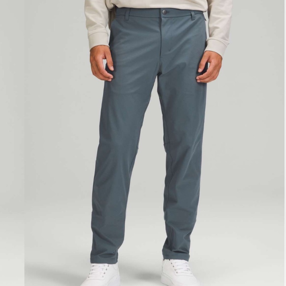 Lululemon Men's Iron Blue Commission Classic-Fit Pant | Size 40, 29"